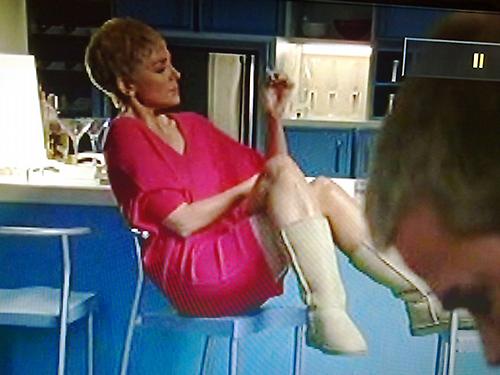 Kim Cattrall as Samantha Jones in Sex in the City in UGG boots